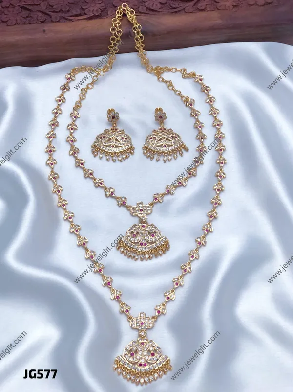 DIVINE_PANCHALOHAM_STONE_ATTIGAI_SET_WITH_EARRINGS