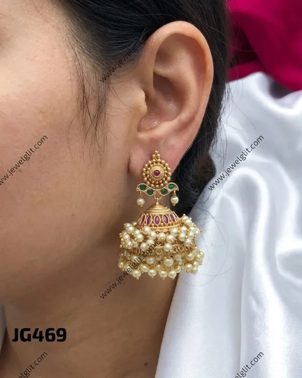PREMIUM_QUALITY_MATTE_FINISH_KEMP_PEARL_JHUMKA