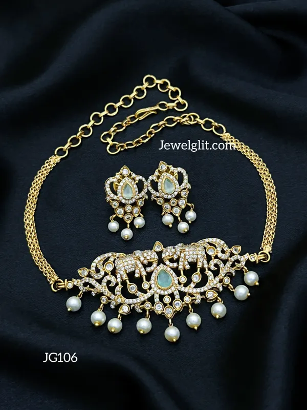 Elegent_American_Diamond__Stone_Necklace_With_Earring