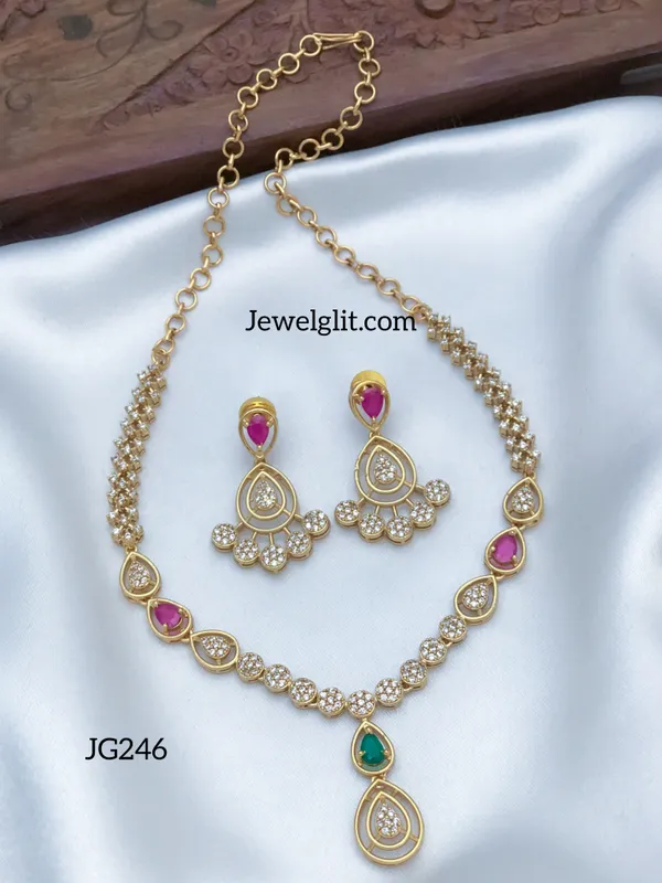 Elegent_AD_Stone_Necklace_With_Earring.