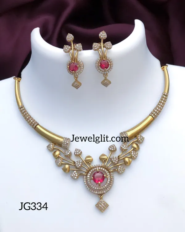 Elegent_AD_Stone_Necklace_With_Earring.