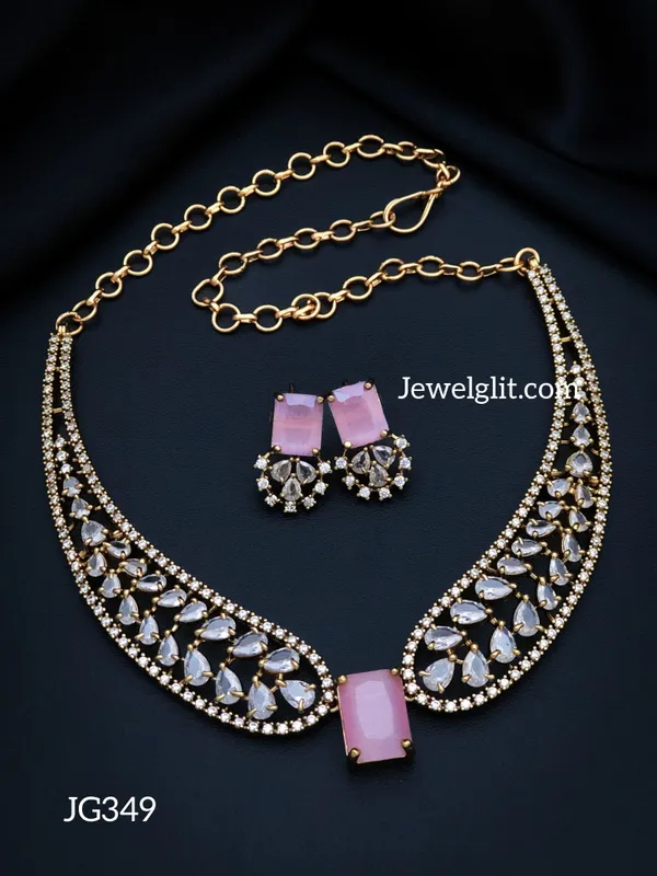 Elegent_AD_Stone_Necklace_With_Earring.