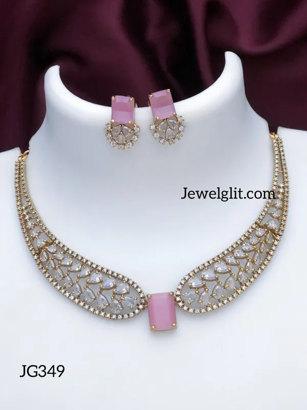 Elegent_AD_Stone_Necklace_With_Earring.