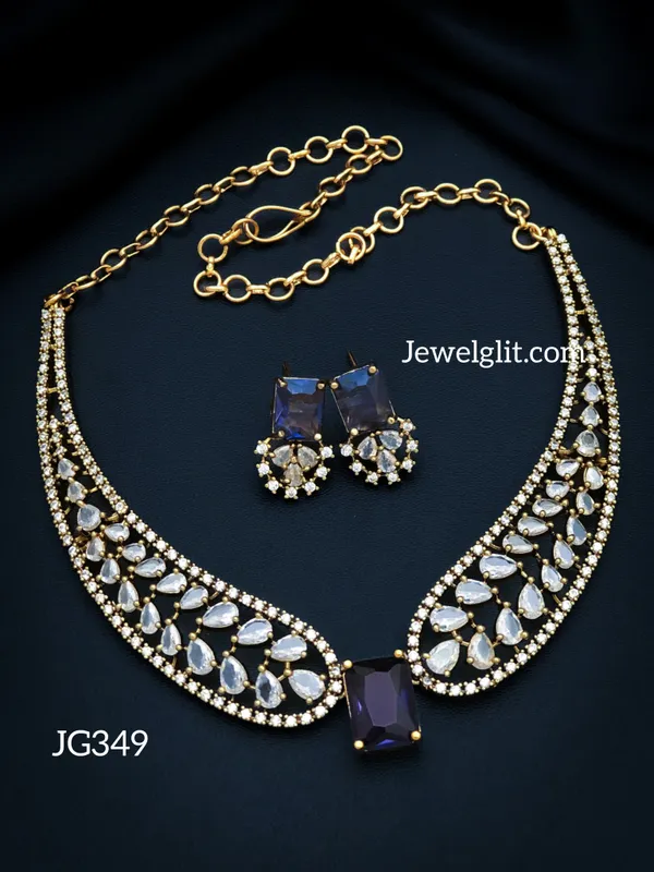Elegent_AD_Stone_Necklace_With_Earring.