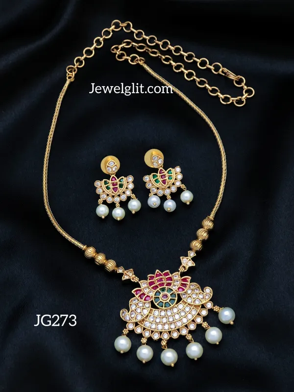 Elegent_AD_Stone_Necklace_With_Earring.
