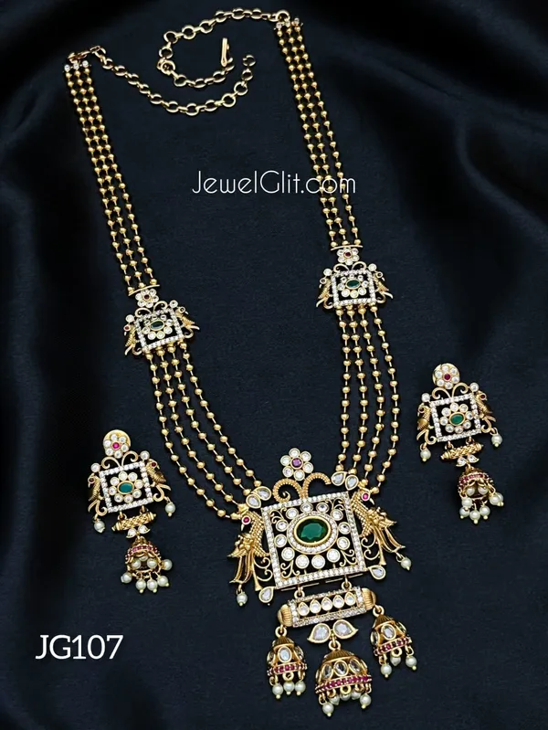Elegent_AD_Stone_Necklace_With_Earring.
