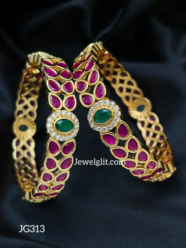 Elegent_AD_Stone_Traditional_Bangle