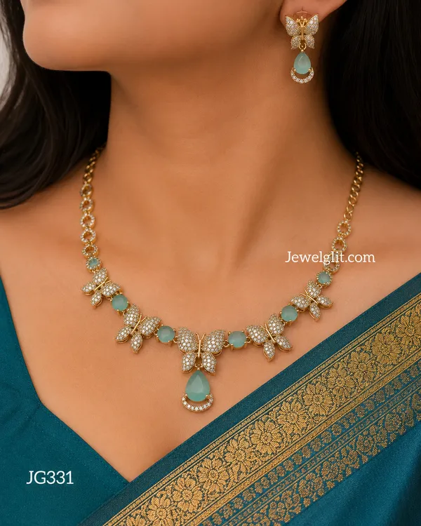Sparkling_AD_Stone_ButterFly_Necklace_With_Earring.