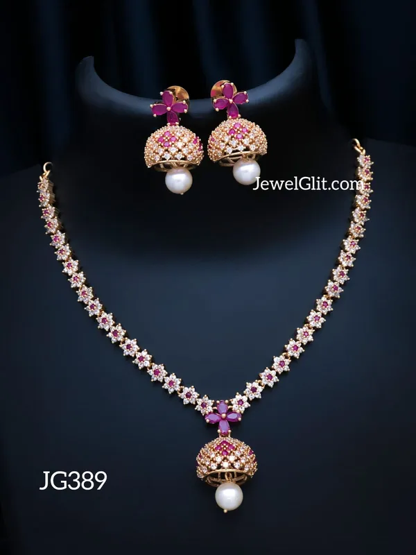 IMITATION_AD_STONE_NECKLACE_WITH_EARRING