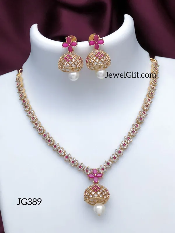 IMITATION_AD_STONE_NECKLACE_WITH_EARRING