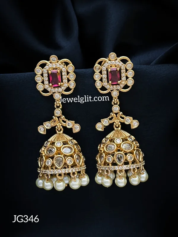 Imitation_AD_Stone_Jhumka.