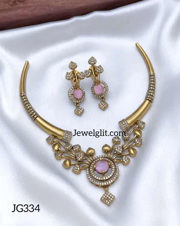 Imitation_AD_Stone_Necklace_With_Earring