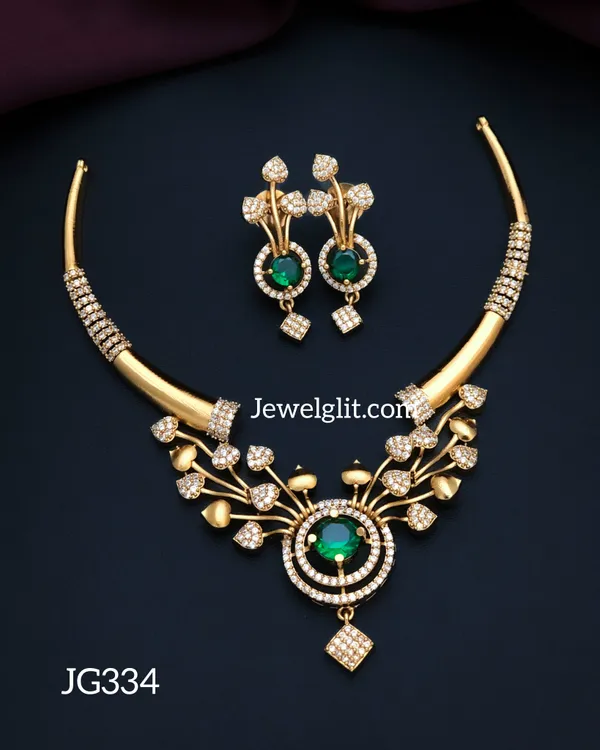 Imitation_AD_Stone_Necklace_With_Earring.