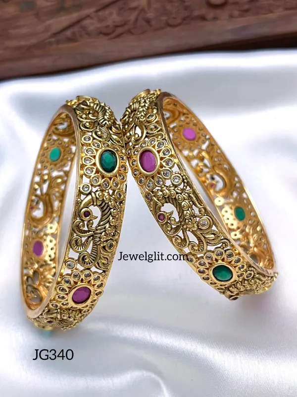Imitation_AD_Stone_Peacock_Bangle