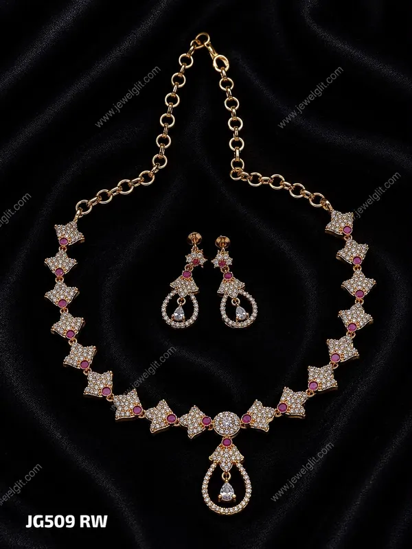 MICROPLATED_ELEGANCE_AD_STONE_NECKLACE_WITH_EARRING