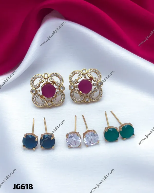 MODERN_STYLE_AD_STONE_CHANGEABLE_EARRINGS