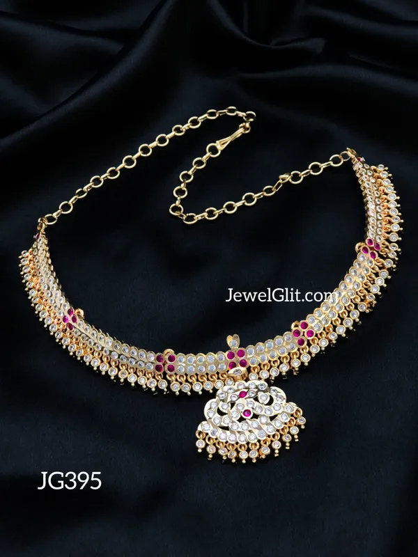 Microplated_Impon_Panchaloha_Stone_Necklace