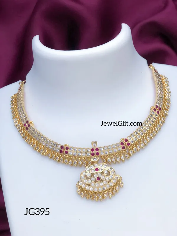 Microplated_Impon_Panchaloha_Stone_Necklace