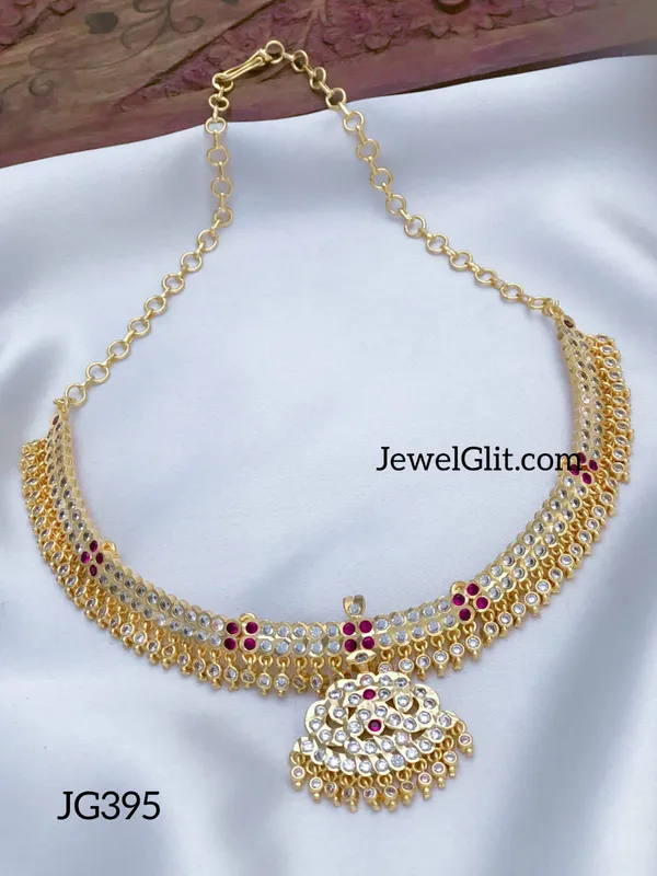 Microplated_Impon_Panchaloha_Stone_Necklace