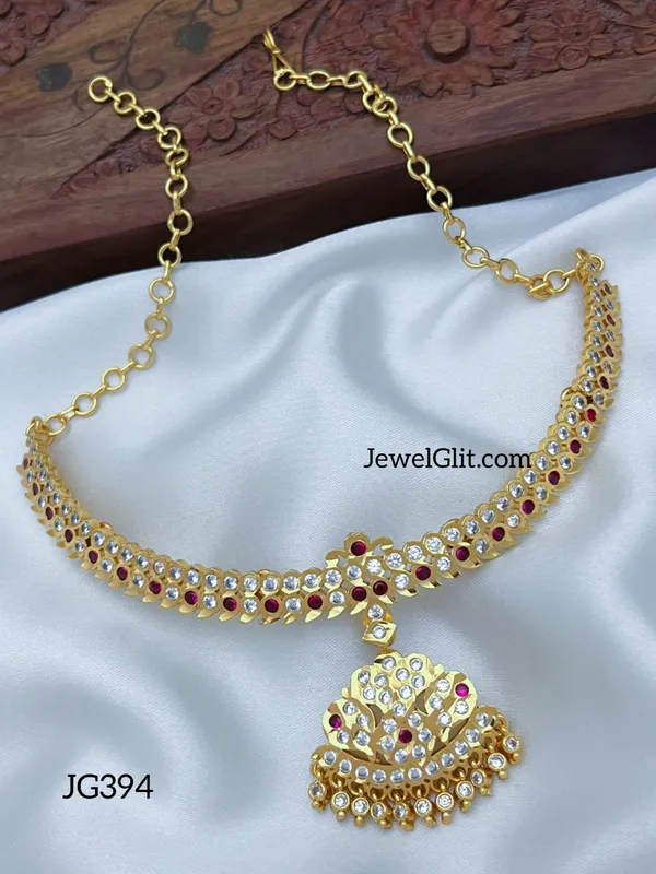 Microplated_Impon_Panchaloha_Stone_Necklace