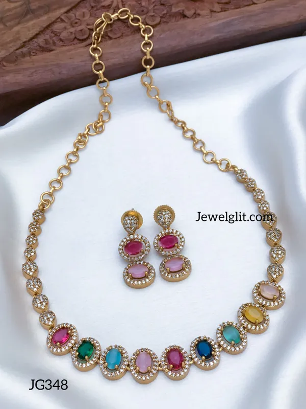 Multicolour_AD_Stone_Necklace_With_Earring.