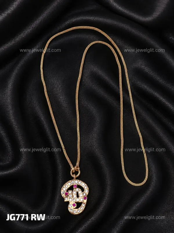 PREMIUM_GOLD_PLATED_CZ_STONE_OM_PENDANT_NECKLACE_FOR_WOMEN