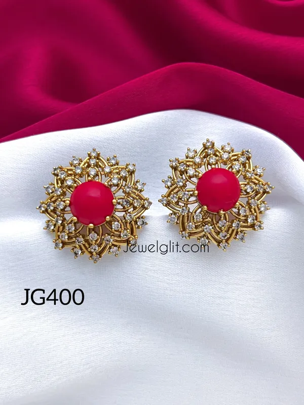 RED_PEARL_STONE_STUD_EARRING