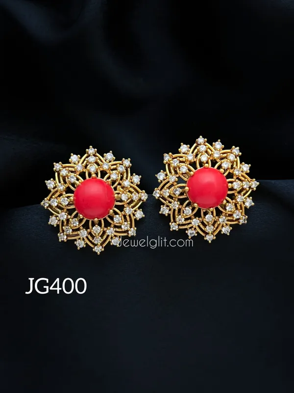 RED_PEARL_STONE_STUD_EARRING