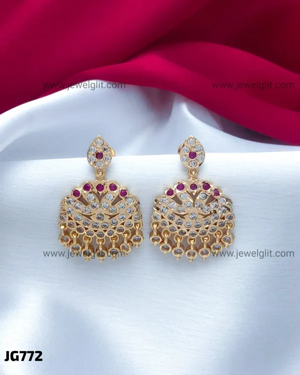 PREMIUM_GOLD_PLATED_TRADITIONAL_CZ_STONE_JODI_VATHU_DROP_EARRINGS_FOR_WOMEN_&_GIRLS
