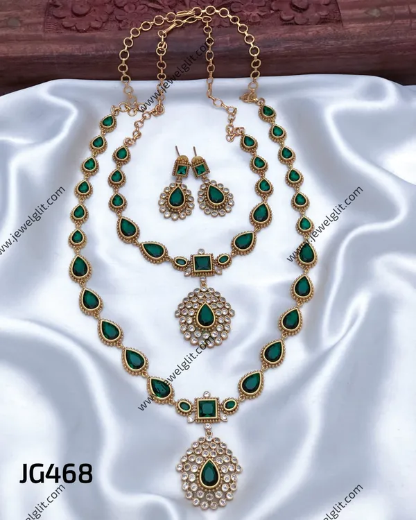 PREMIUM_QUALITY_MATTE_FINISH_AD_STONE_LONG_AND_SHORT_HARAM_SET