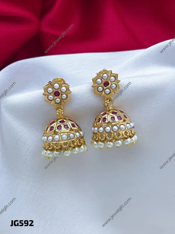 Premium_Ruby_&_Pearl_Traditional_Jhumka_Earrings