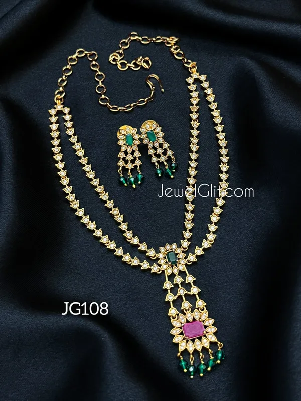 Pretty_AD_Stone_Necklace_With_Earring.