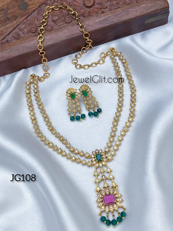 Pretty_AD_Stone_Necklace_With_Earring.