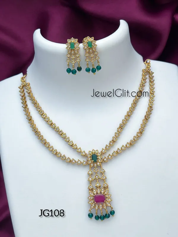 Pretty_AD_Stone_Necklace_With_Earring.