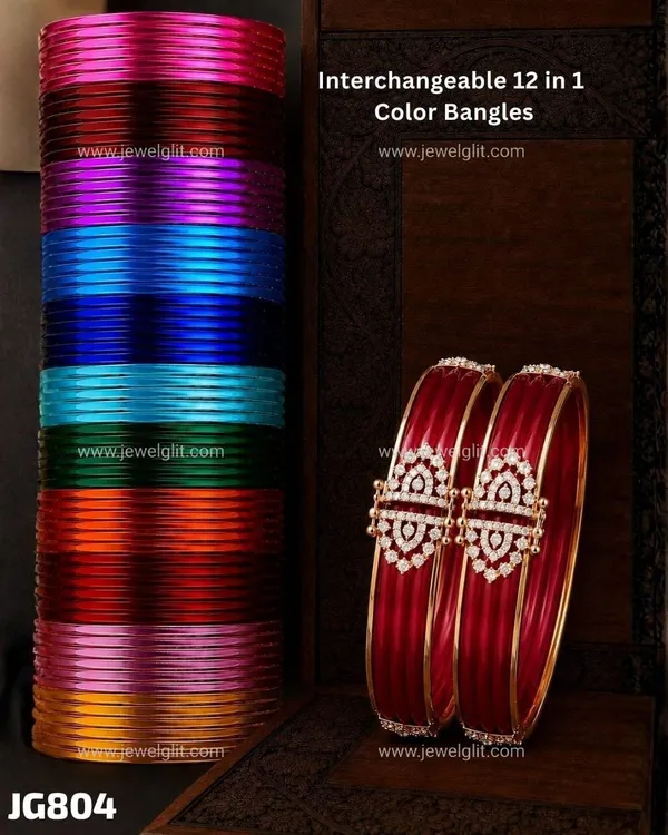 Pretty_Openable_CZ_Frame_Bangle_With_12_in_1_Interchangeable_Color_Bangles