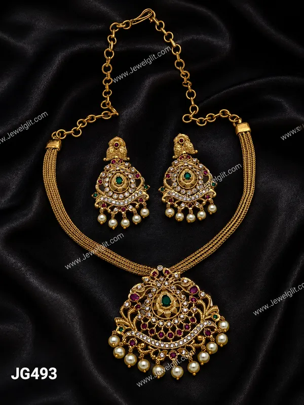 ETHNIC_PEARL_DROP_NECKLACE_SET