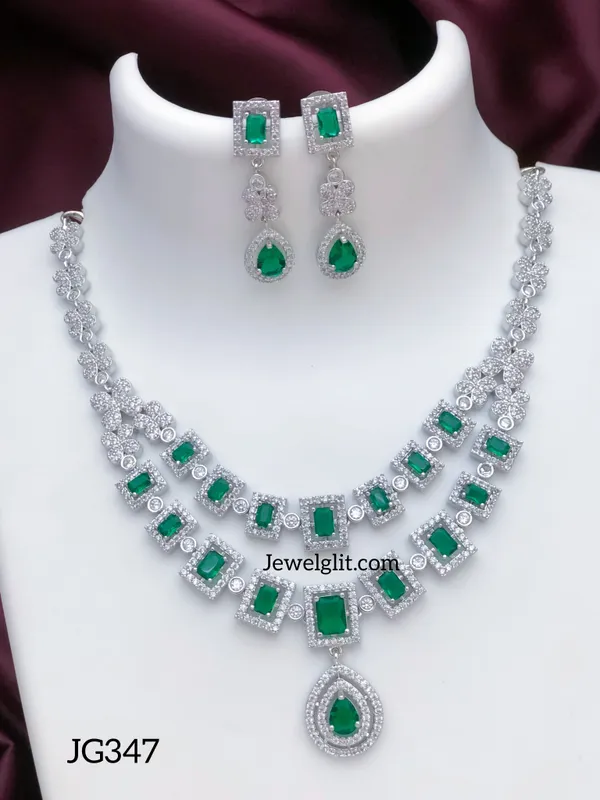 Silverplated_AD_Stone_Layer_Necklace.