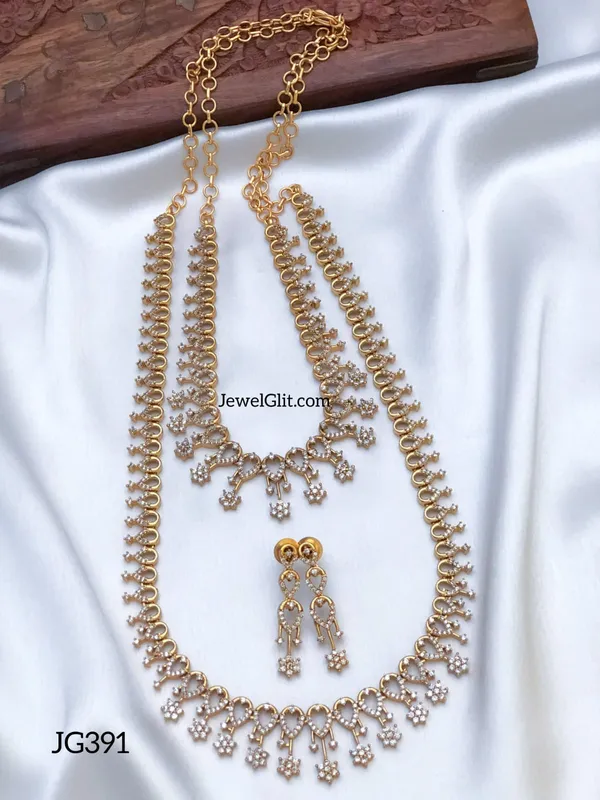 Sparkling_AD_Stone_Long_&_Short_Necklace_With_Earring