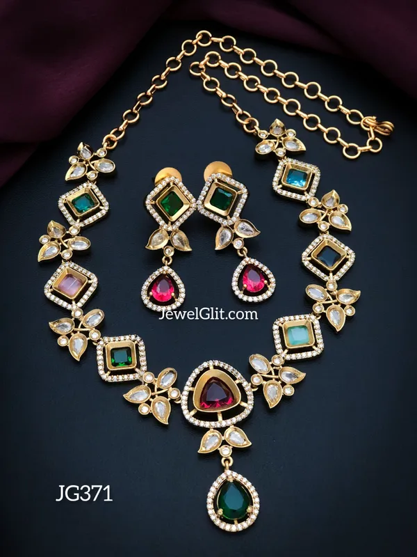 Sparkling_AD_Stone_Necklace_With_Earring