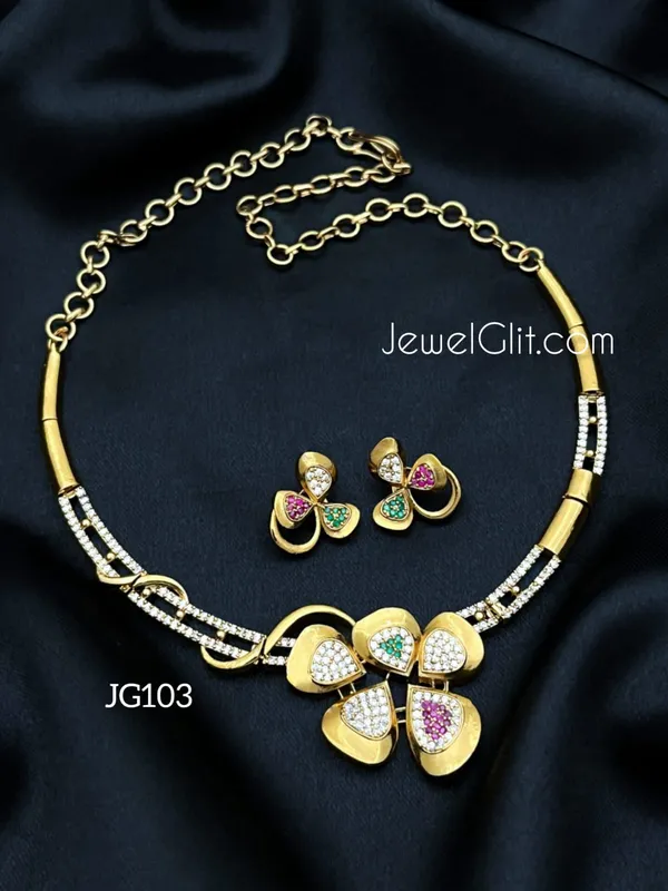 Sparkling_AD_Stone_Necklace_With_Earring.