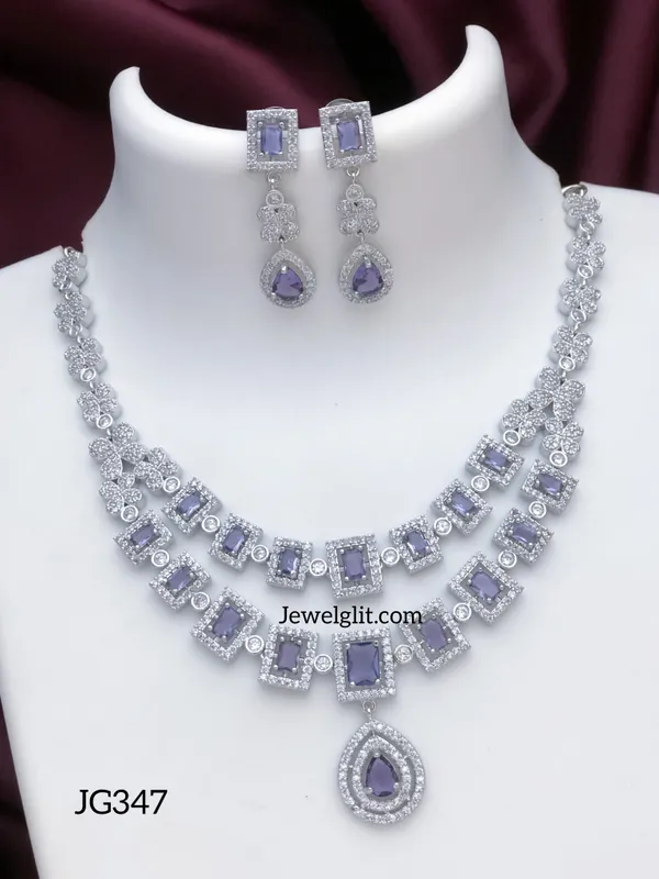 Sparkling_Silverplated_AD_Stone_Necklace
