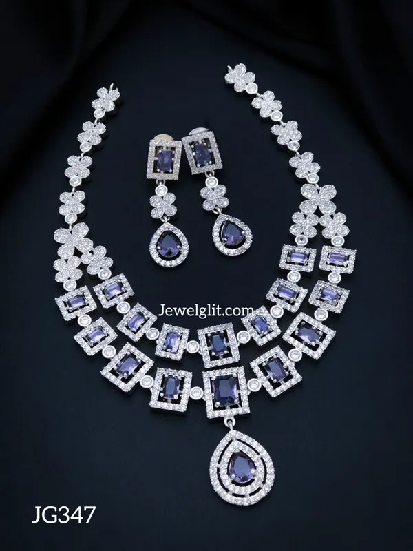 Sparkling_Silverplated_AD_Stone_Necklace