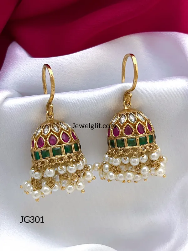 Traditional_Ad_Stone_Pearl_Jhumka