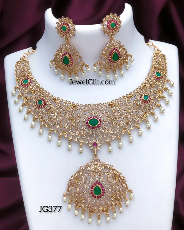 Traditional_Multicolour_Necklace_With_Earring