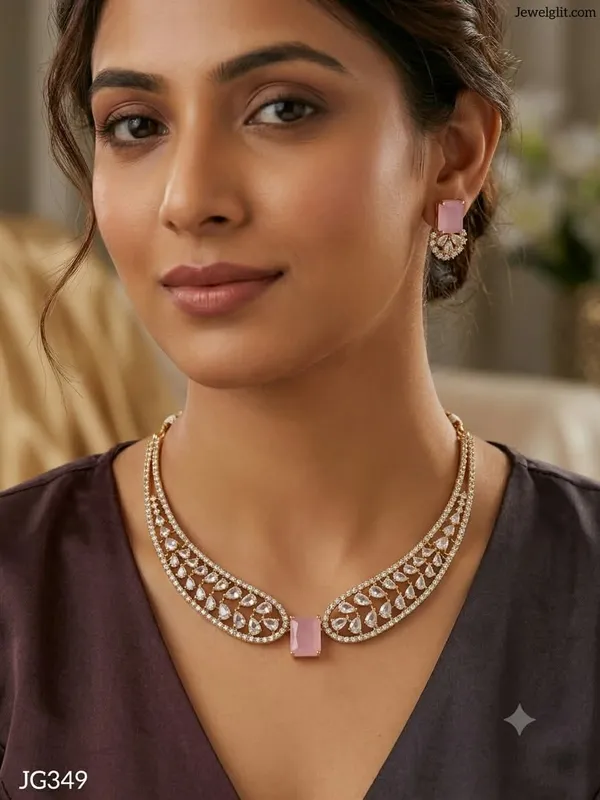 Elegent_AD_Stone_Necklace_With_Earring.