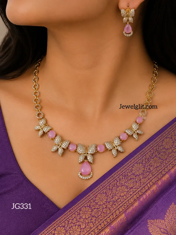 Sparkling_AD_Stone_ButterFly_Necklace_With_Earring.