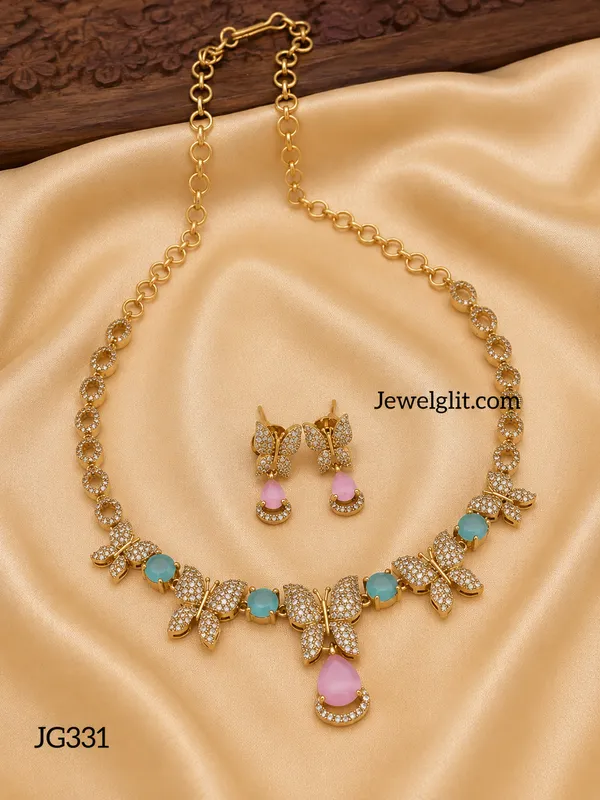 Sparkling_AD_Stone_ButterFly_Necklace_With_Earring.