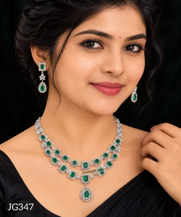 Silverplated_AD_Stone_Layer_Necklace.