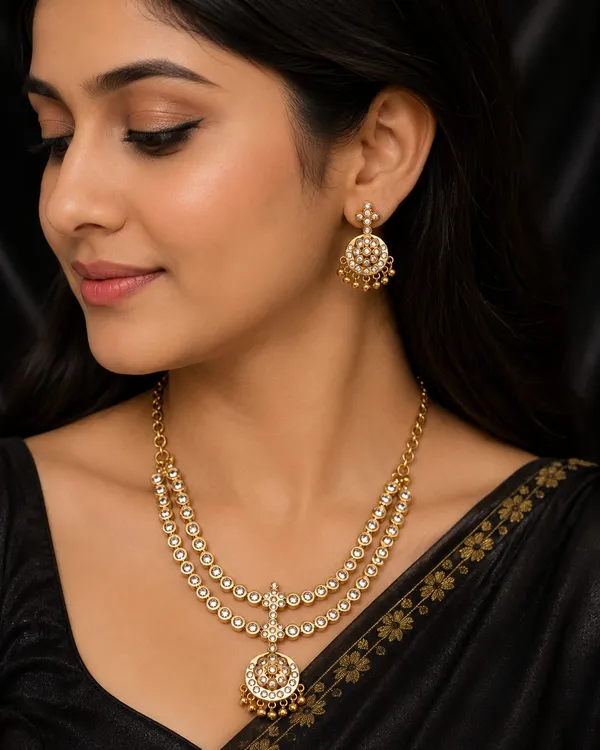 Designer_Double_Layer_CZ_Necklace_Set_for_Women_&_Girls