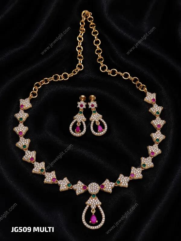 MICROPLATED_ELEGANCE_AD_STONE_NECKLACE_WITH_EARRING